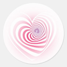 Coeur vertigineux autocollants