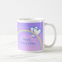 Coeurs de haut du jour de mère mugs à café