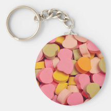 Coeurs de sucrerie de Saint-Valentin Porte-clés