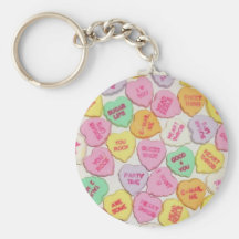 Coeurs de sucrerie de Valentine Porte-clefs