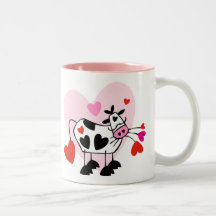 Coeurs de vache mug à café