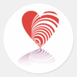 Coeurs en spirale adhésif