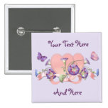 Coeurs et gloire badges avec agrafe