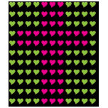 Coeurs et rose et vert de croix t-shirt