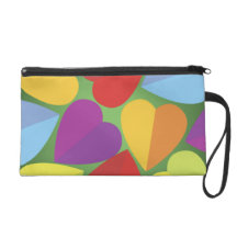 Coeurs heureux sac à main avec dragonne