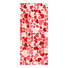 Coeurs mignons carte double customisable