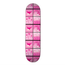 Coeurs roses de Girlie de l'amour Plateaux De Skateboards