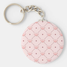 Coeurs roses de sucrerie porte-clés