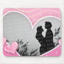 Coeurs spéciaux avec votre photo - Mousepad Tapis De Souris