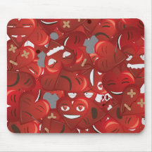 coeurs tapis de souris