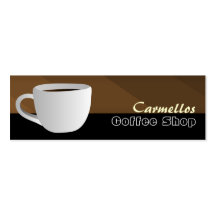 Coffee Shop Skinny Business Cards