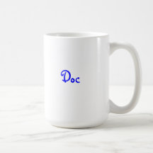 coffeemug avec le logo de "Doc."