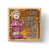 Coiffeur badges publicitaires