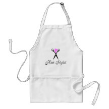 Coiffeur (ciseaux/rose) tablier