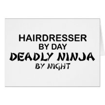 Coiffeur Ninja mortel par nuit Cartes