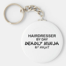 Coiffeur Ninja mortel par nuit Porte-clés