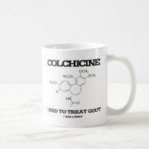 Colchicine employée pour traiter la goutte (molécu tasse à café