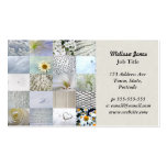 Collage blanc de photographie cartes de visite professionnelles