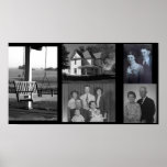 Collage de famille, souvenirs spéciaux, affiche