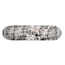 collage de graffiti plateau de skateboard