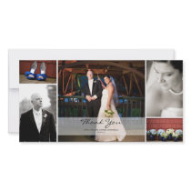 Collage de photo de mariage - merci