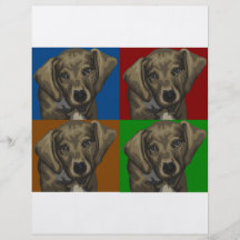 Collage d'obscurité de chien de teckel tract customisé