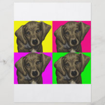 Collage lumineux de chien de teckel prospectus