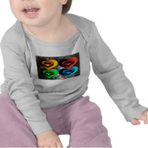 Collage-x de coeurs t-shirt