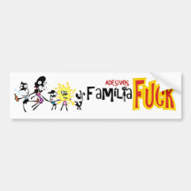 Colle Famíla Heureux version Monde Cannibale Adhésif Pour Voiture