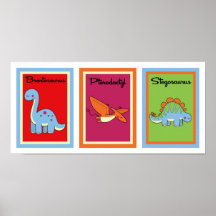collection d'art de mur des dinosaures 5X7 Poster