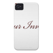 Collection rouge de mariage d'arc coque iPhone 4 Case-Mate