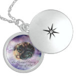 Collier affectueux de pendentif d'argent sterling 