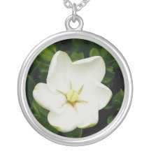 Collier d'argent sterling de gardénia