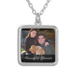 Collier de cadeau de photo - monogramme+Texte