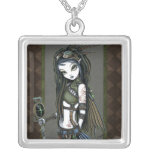 Collier de Fae d'Aviatrix de Steampunk "d'éclat de