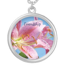 Collier de fleur de lis de rose de vacances de cad