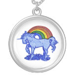collier de licorne d'arc-en-ciel