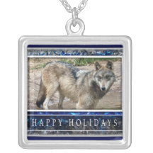 Collier de loup gris ou de Noël de loups