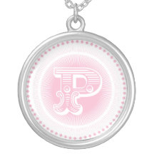 Collier de monogramme de la lettre P