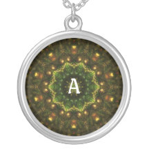 Collier de monogramme de Noël