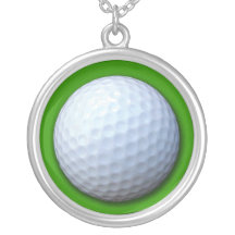 Collier de photo de boule de golf