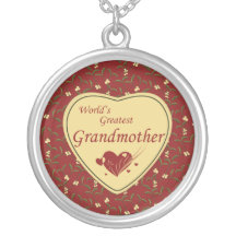 Collier de rouge de la grand-mère du monde de pays