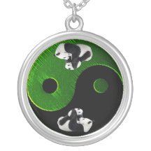 Collier de Ying-Yang de panda