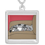 Collier d'Olivia de chat de sommeil