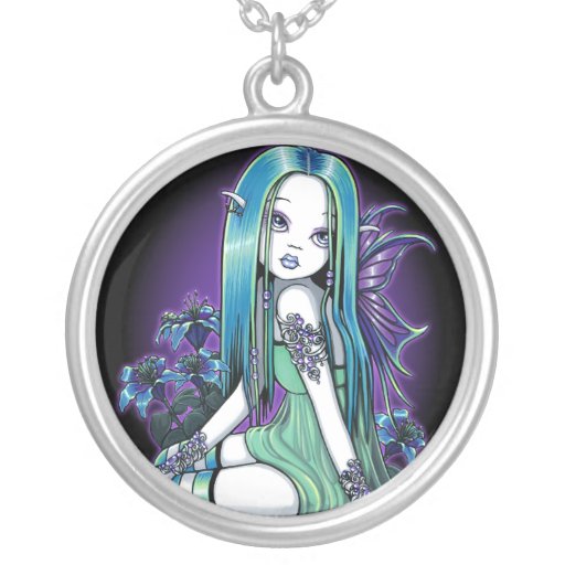 Collier féerique d'art de Lilly de lune gothique d