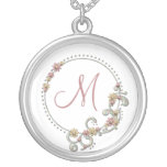 Collier floral de monogramme