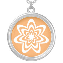 Collier floral d'explosion, orange