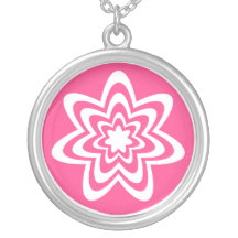 Collier floral d'explosion, rose lumineux