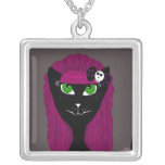 Collier gothique noir de chat