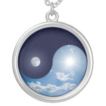Collier :  Jour et nuit Ying Yang